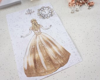 makeaglamplan-fashion-midnight-new year-christmas -gold-a5-personal-printed-laminated-planner-dashboard