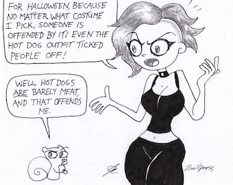 Halloween Costumes. Germaine & Foamy The Squirrel Neurotically Yours : One of a Kind Original Artwork by J.i.M.