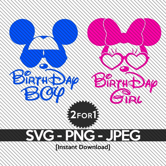 Download Mickey Minnie Birthday Shirt Design Svg Instant Etsy
