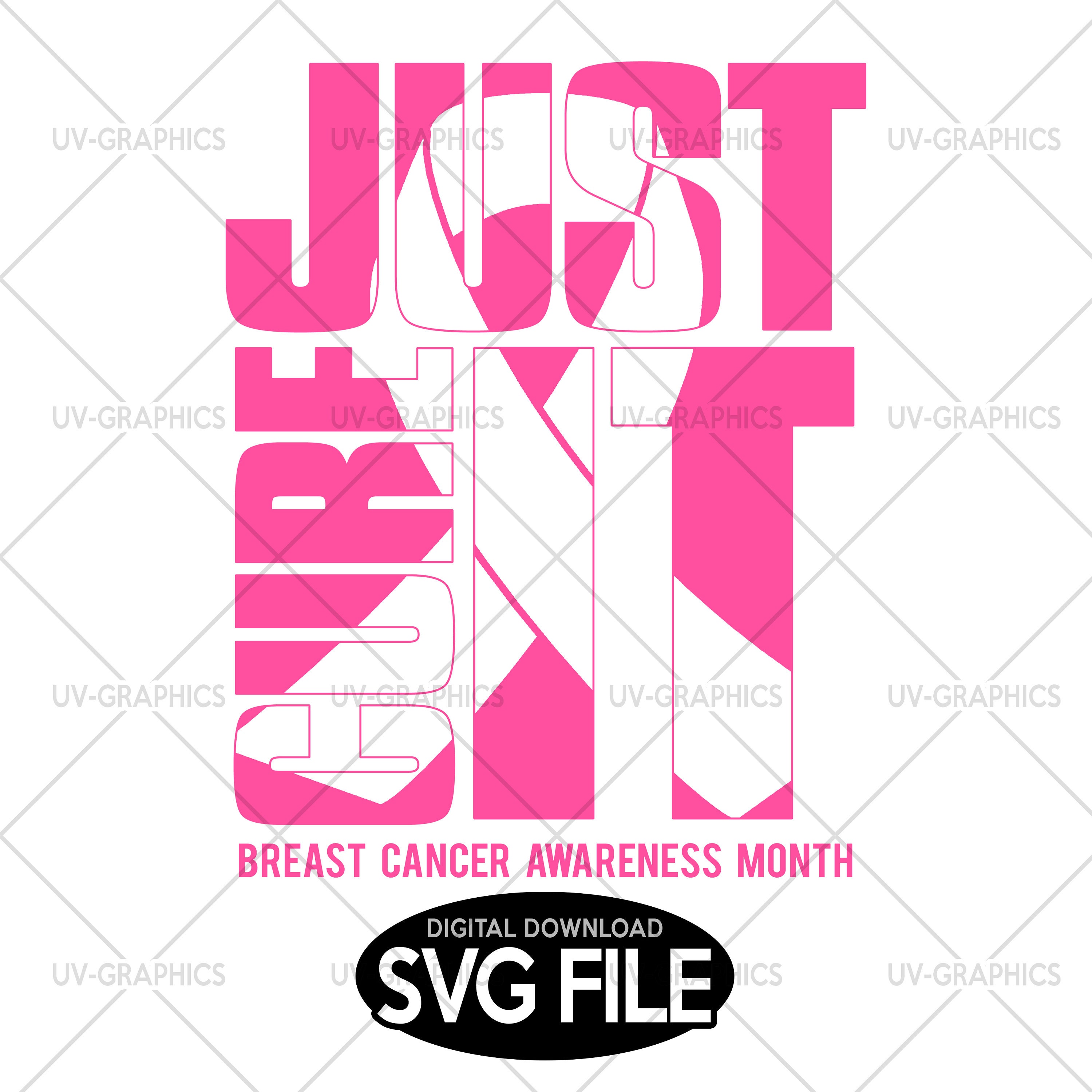 Just Cure It SVG High Res File Cancer Awareness Svg | Etsy