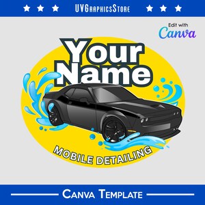 Car Wash Logo Mobile Detailing Logo - Canva Template