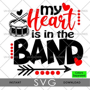 Band Mom - Shirt Design - (SVG) [Instant Download] Football, DRUM. DRUMMER