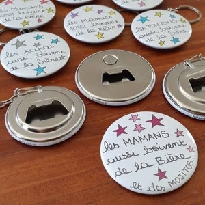 Keychain bottle opener or magnetic bottle opener - &quot;...drink beer&quot; series