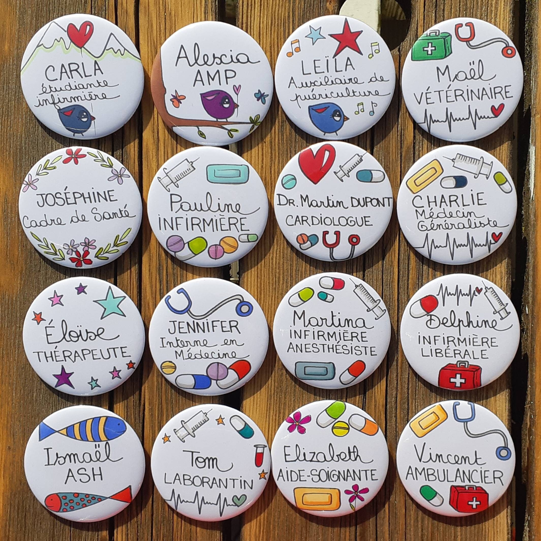 Badge infirmière - La Boite à Badges