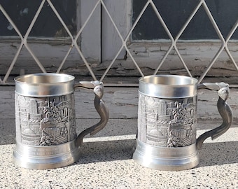 Vintage Royal Selangor Pewter & Teak 12 Oz. Drinking Tankard