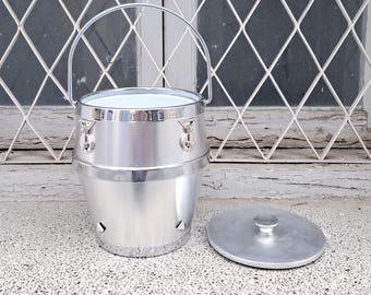 WMF Eiswürfel Behälter 50er Eis-Ei, Bowle, Eis, Eiskübel, WMF, 60er Glas Eiswürfelbehälter