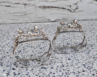 ナプキンリング「R」英国製スターリングシルバー1913年製（106891E