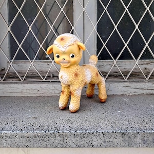 Vintage Sheep/Lamb Rubber Squeaky Toy made in Italy Rare