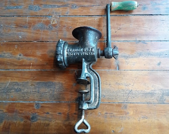 Antique, Kenrick No.7, Meat Grinder, Made in England