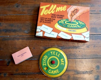 Vintage "Tell Me" Quiz Mini Game