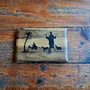 Dispenser per scatole di sigarette vintage in legno