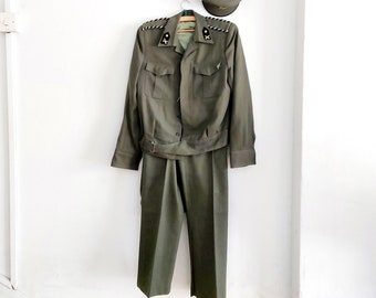 Vintage Greek Military Artillery Cadette Uniform