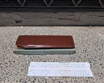 Vintage Wild Heerbrugg Militär Schieber Lineal mit Box