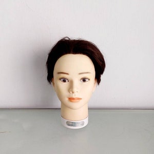 Cosmetology Mannequin Head Hair Styling Hairdresser Training Human Hair  Manikin Cosmetology Doll Head Female Model Free Clamp 