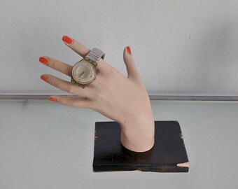 Re-purposed Vintage Mannequin Hands Ring Stand