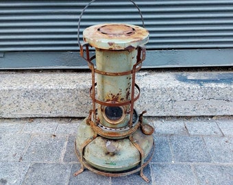 Lebber vintage® - Petroleum stove, petroleum stove, Petroleumofen! 2 pits.  Original Haller!