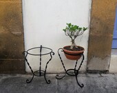Antique Handmade Metal Flower Stand