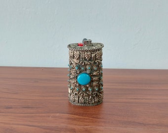 Vintage Handmade Table Lighter Case