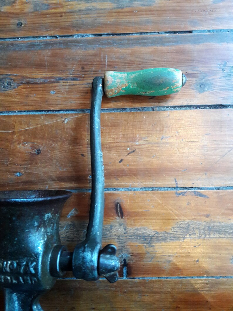 Antique Kenrick No.7 Meat Grinder Made in England Etsy