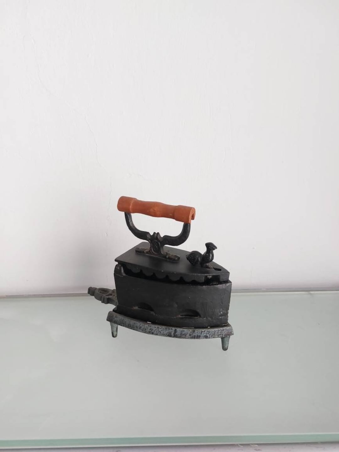 Vintage Cast Iron Charcoal Iron Etsy