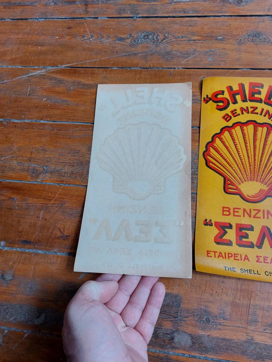 Vintage Shell Oil Decals NOS 