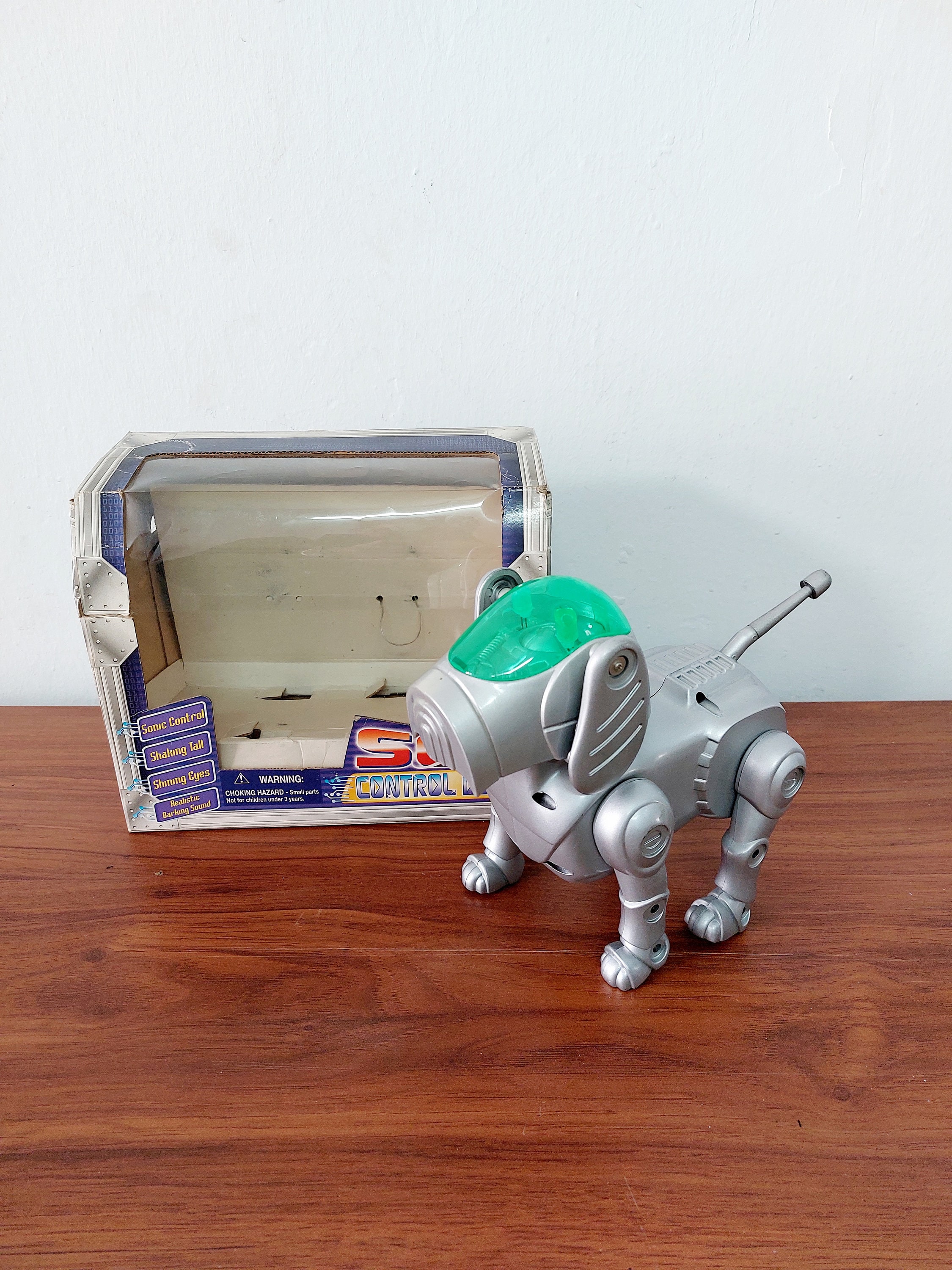 レトロドック型　動く吠える犬ロボットおもちゃ購入当時品 Robot dog toy 1990s - Etsy 日本