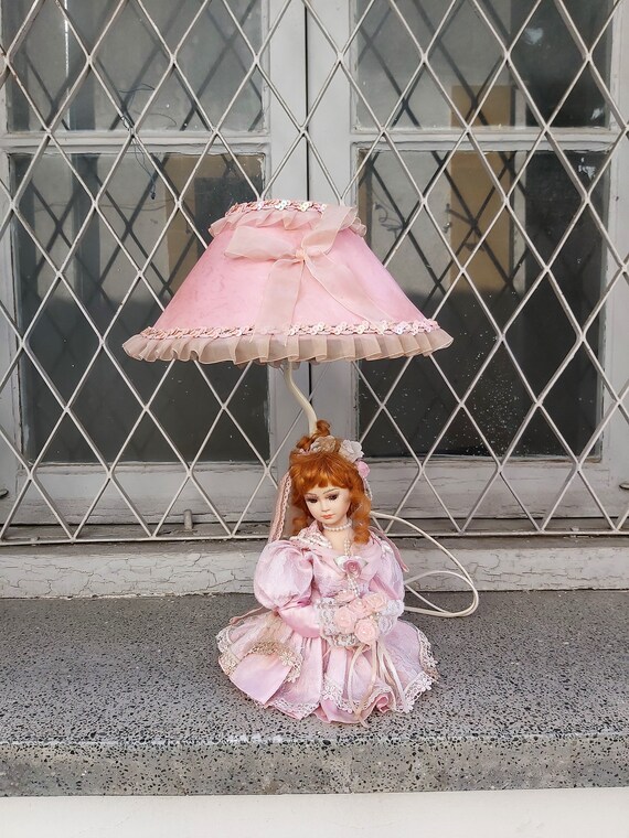vintage doll lamp