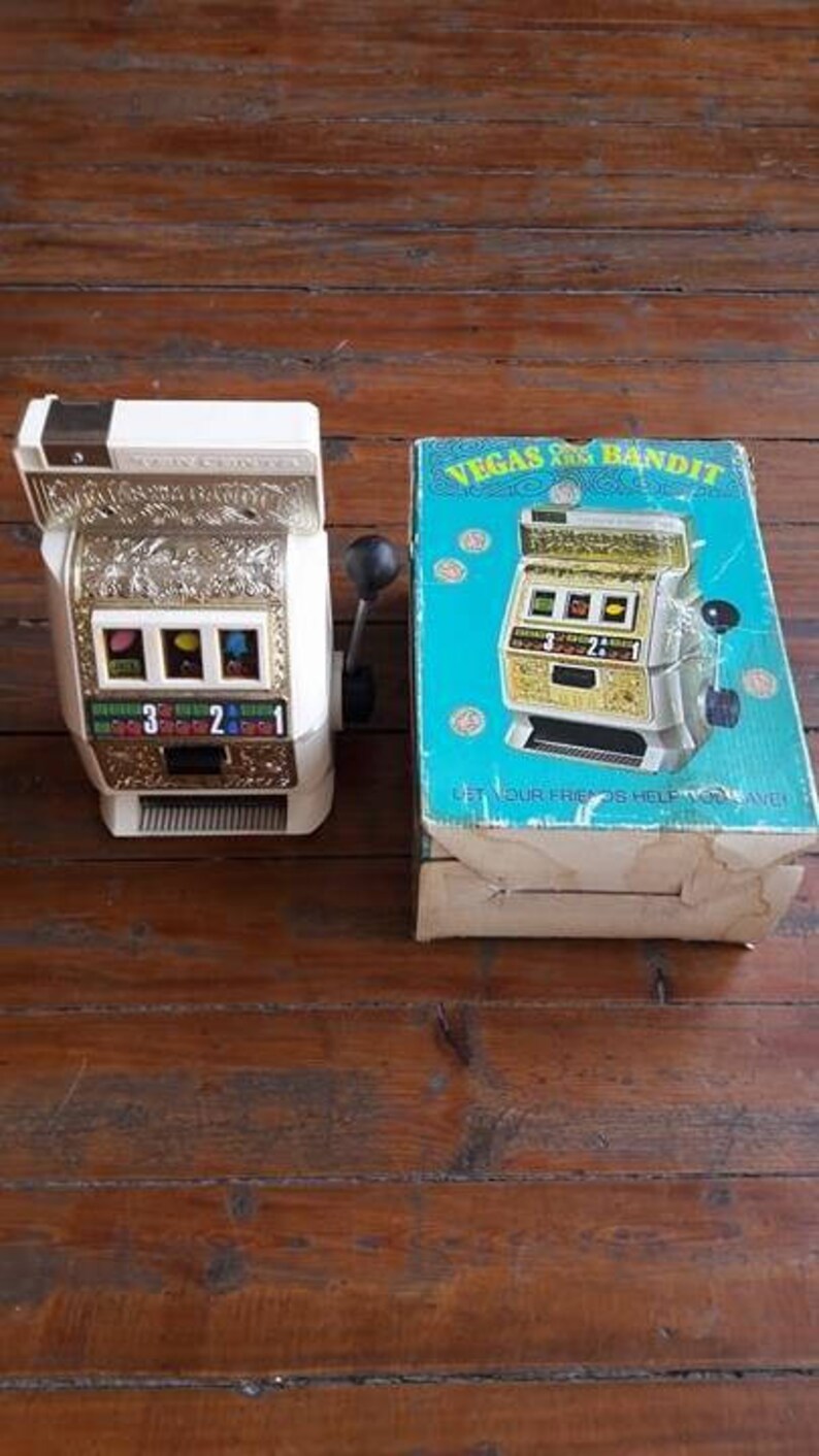 Vintage One Arm Bandit/slotmachine Piggy Bank Etsy