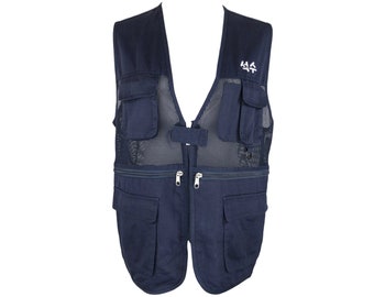 Gilet Safari Vintage Banana Republic Homme - Taille L - Coton - Occasion Très Bon état