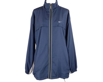 Vintage 90'S Nike Colorblock Nylon Windbreaker Big Logo