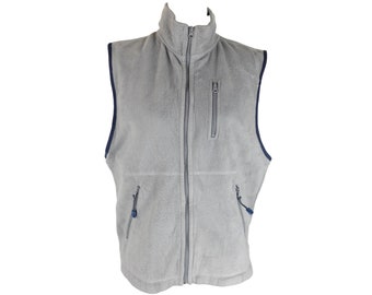 古着　Eddie bauer vest 90s 90s XL Ebtek Eddie Bauer Fleece Vest, Blue (purple Hued