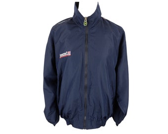 Vintage Y2K Dark Navy Windbreaker | Men's Size S-M, Streetwear Jacket