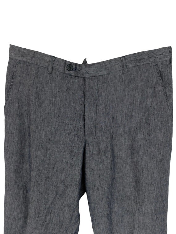 Vintage 70s Men's Mod Minimalist Solid Basic Grey… - image 4