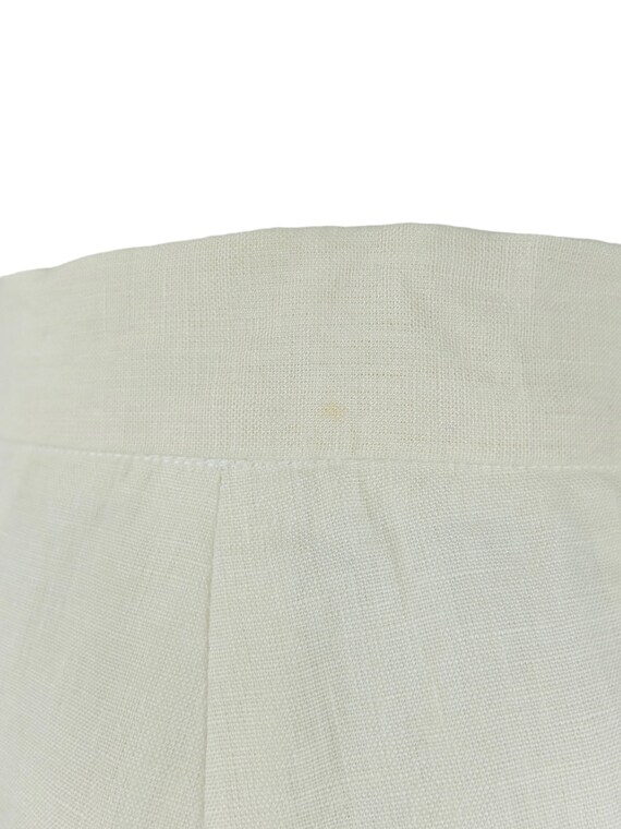 Vintage 80s Mod Minimalist Chic Solid Basic White… - image 4