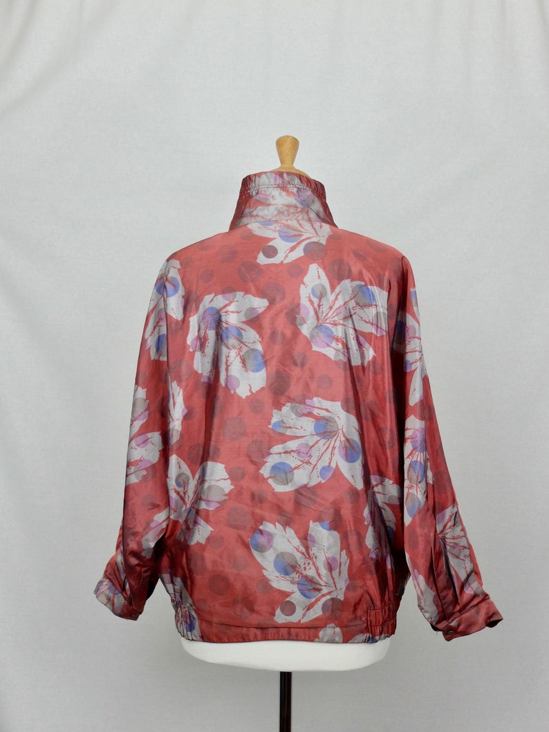 Vintage 1980/'s Reversible Funky Satin Windbreaker
