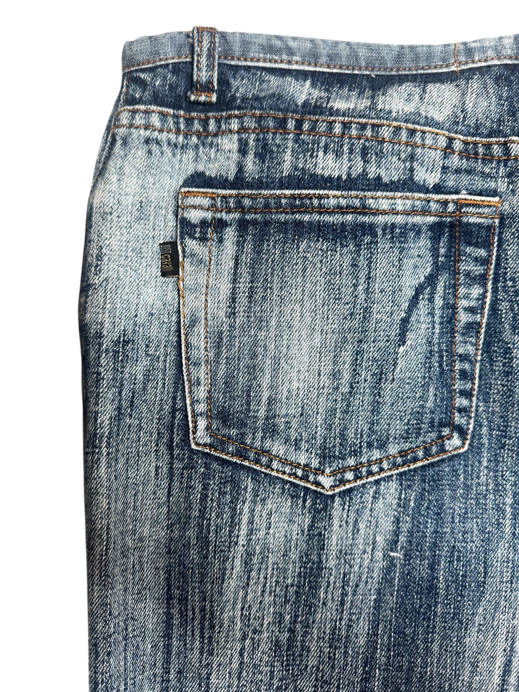 Vintage Just Cavalli Embroidered Bootcut Jeans | Y2K Acid Wash