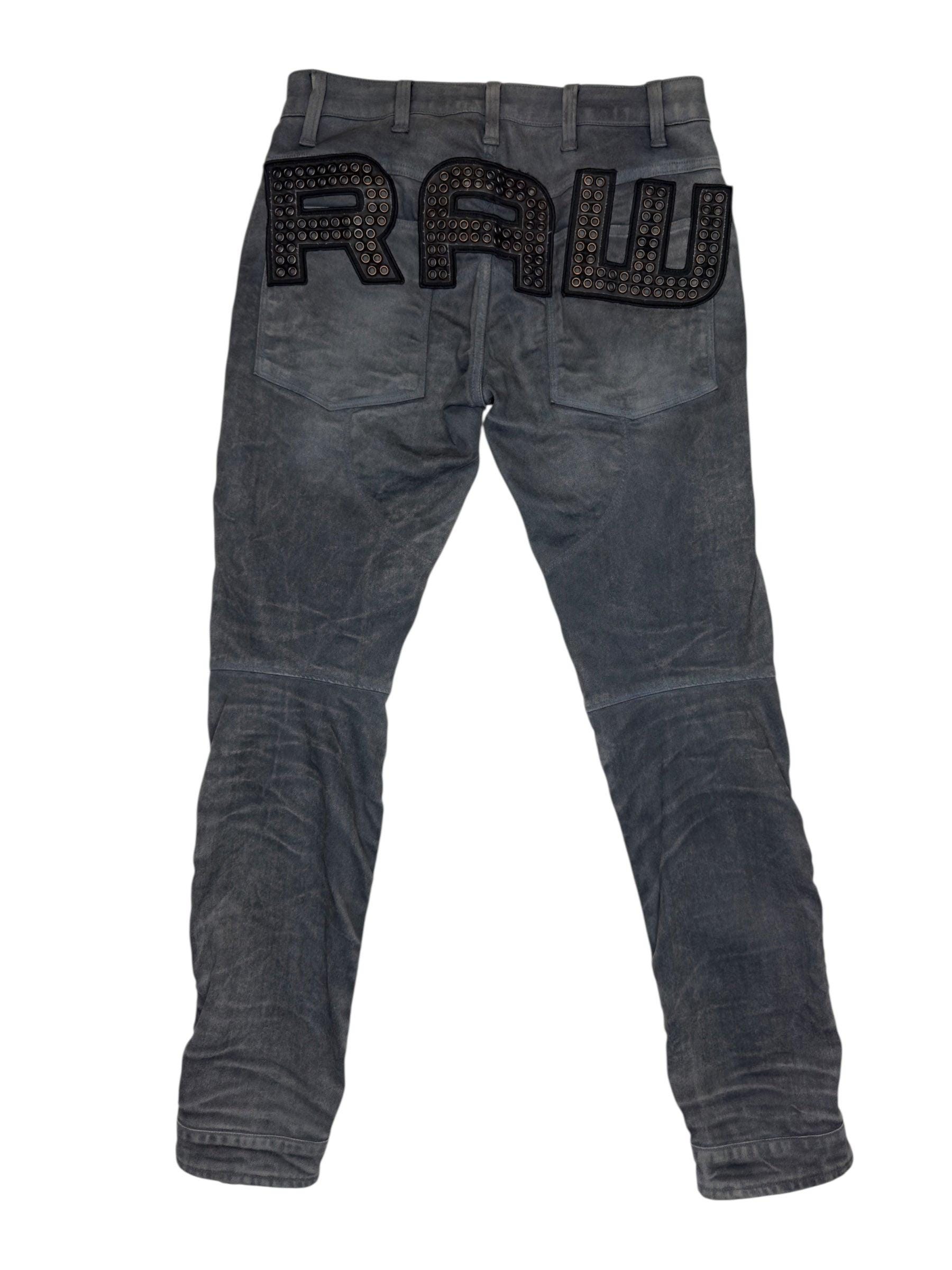Vintage G-star Raw Moto Jeans | Patchwork Tapered Denim, 31