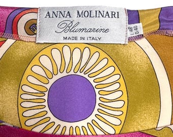 Vintage Anna Molinari Blumarine Silk Butterfly Sleeve Blouse