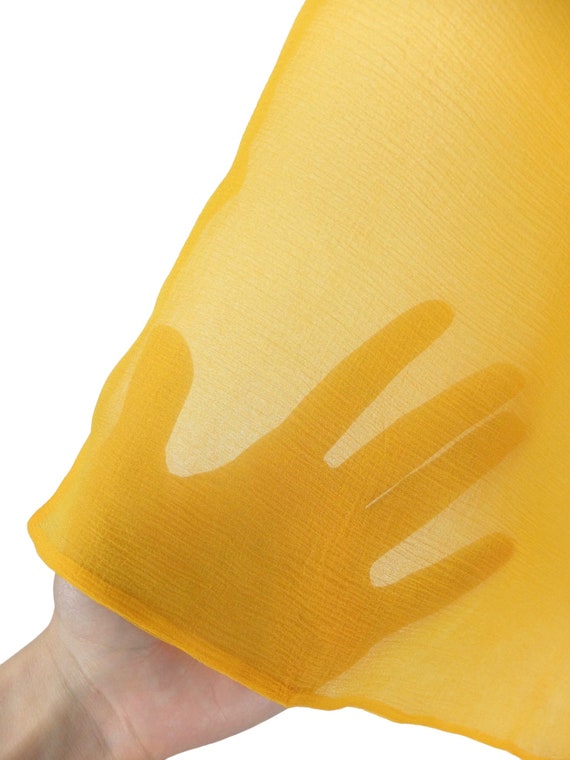 Vintage 80s Silk Chic Solid Basic Small Bright Mu… - image 4