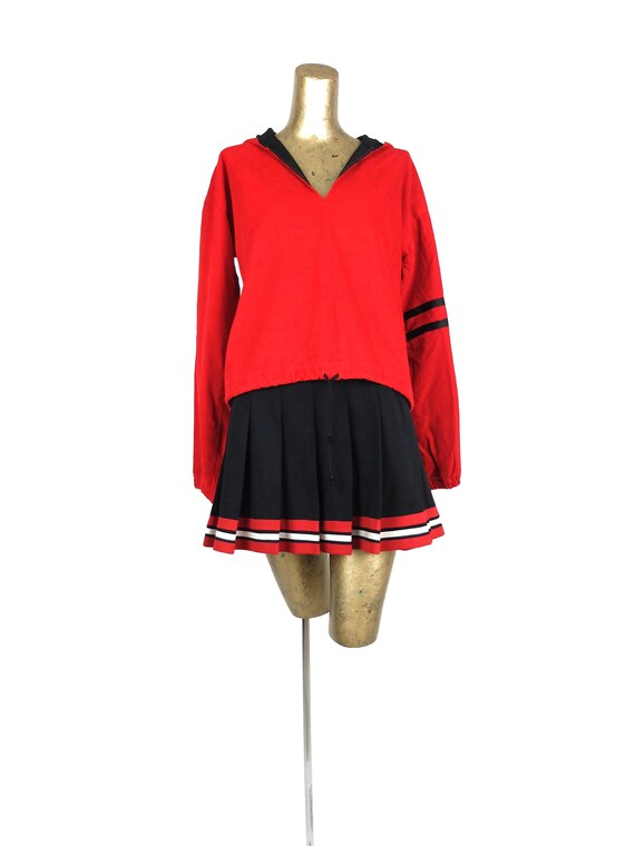Vintage 50s Two Piece Varsity Cheer Co-ord Set wit