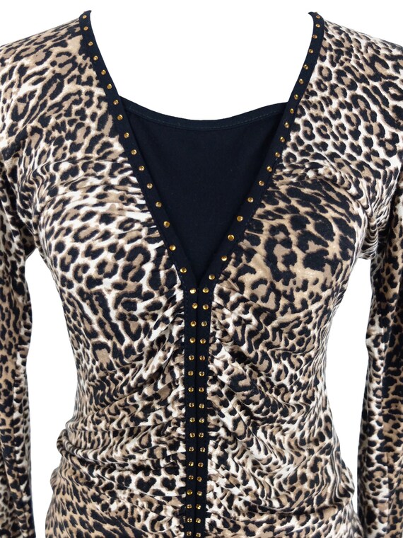 Vintage 2000s Y2K Subversive Leopard Print Preppy Ruc… - Gem