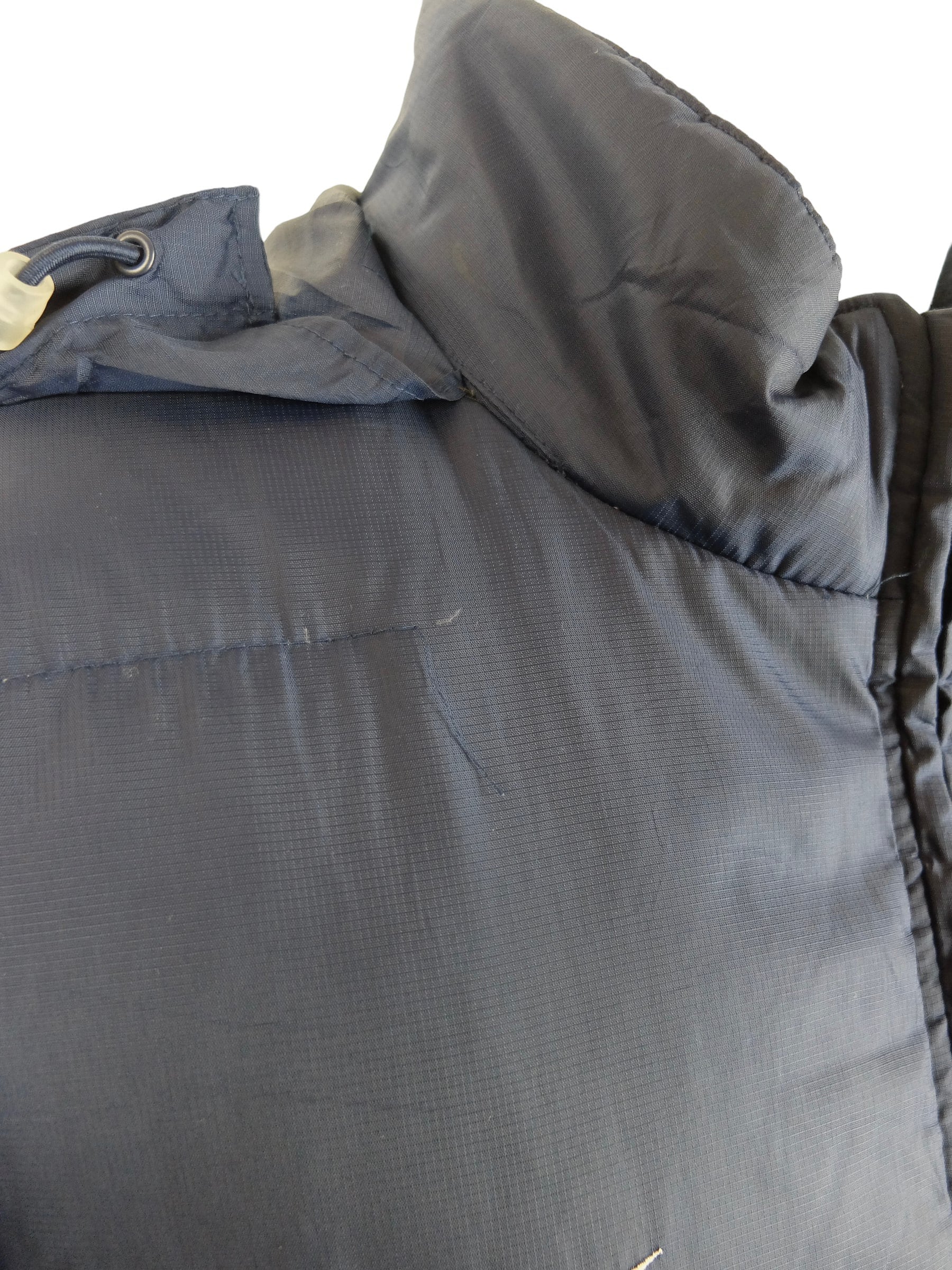 Vintage Nike Puffer Jacket | 2000s Y2K Navy Blue Down Coat, Men