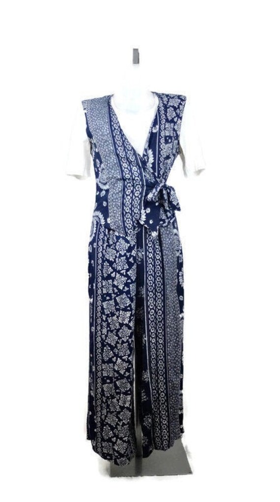 Vintage 1980's Western Paisley Print Half Sleeve W