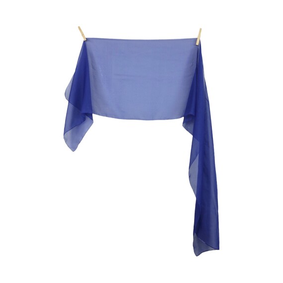 Vintage 90s Y2K Chic Basic Solid Purple Sheer Chi… - image 1