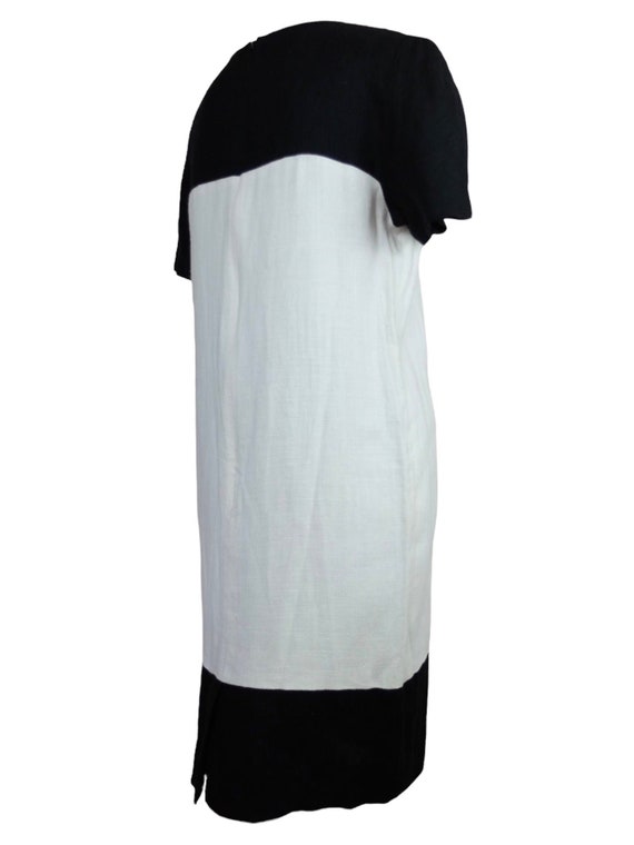 Vintage 90s Liz Claiborne Black & White Geometric… - image 4