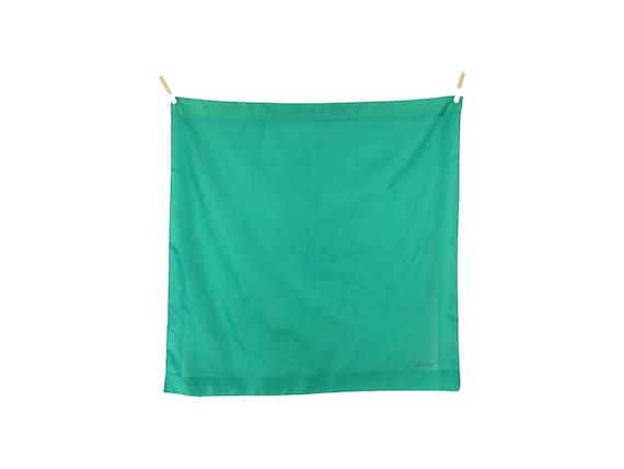 Vintage 90s Minimalist Solid Basic Teal Turquoise… - image 1