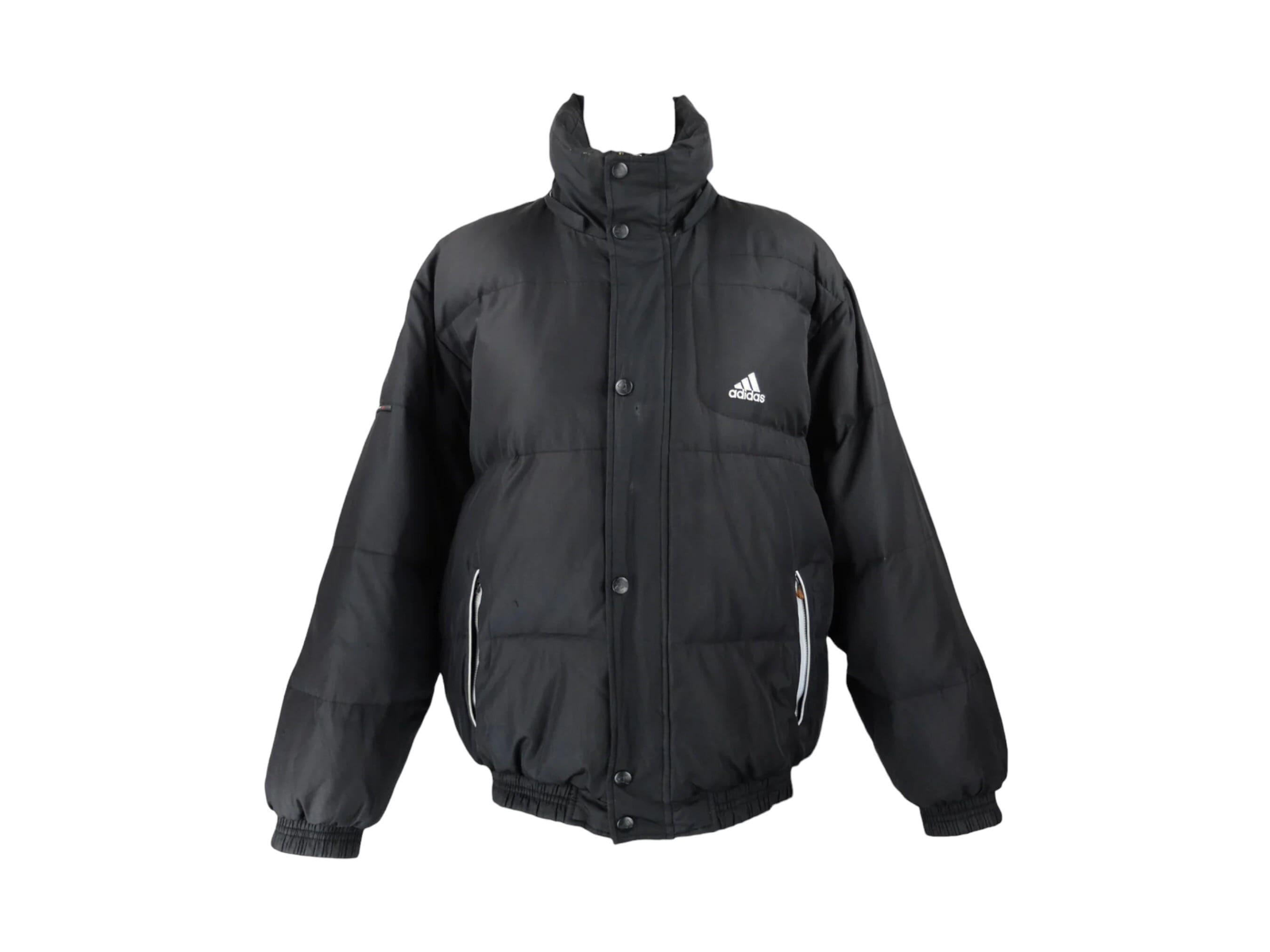 Vintage 2000s Y2K Streetwear Sportswear Adidas Solid Black Snap