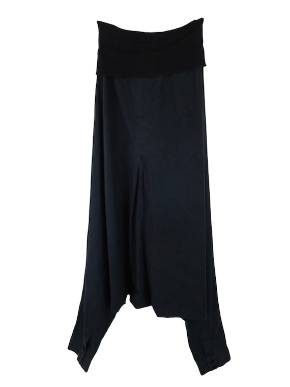 Vintage 2000s Y2K Cop Copine Designer Cyber Subversive Black Wide