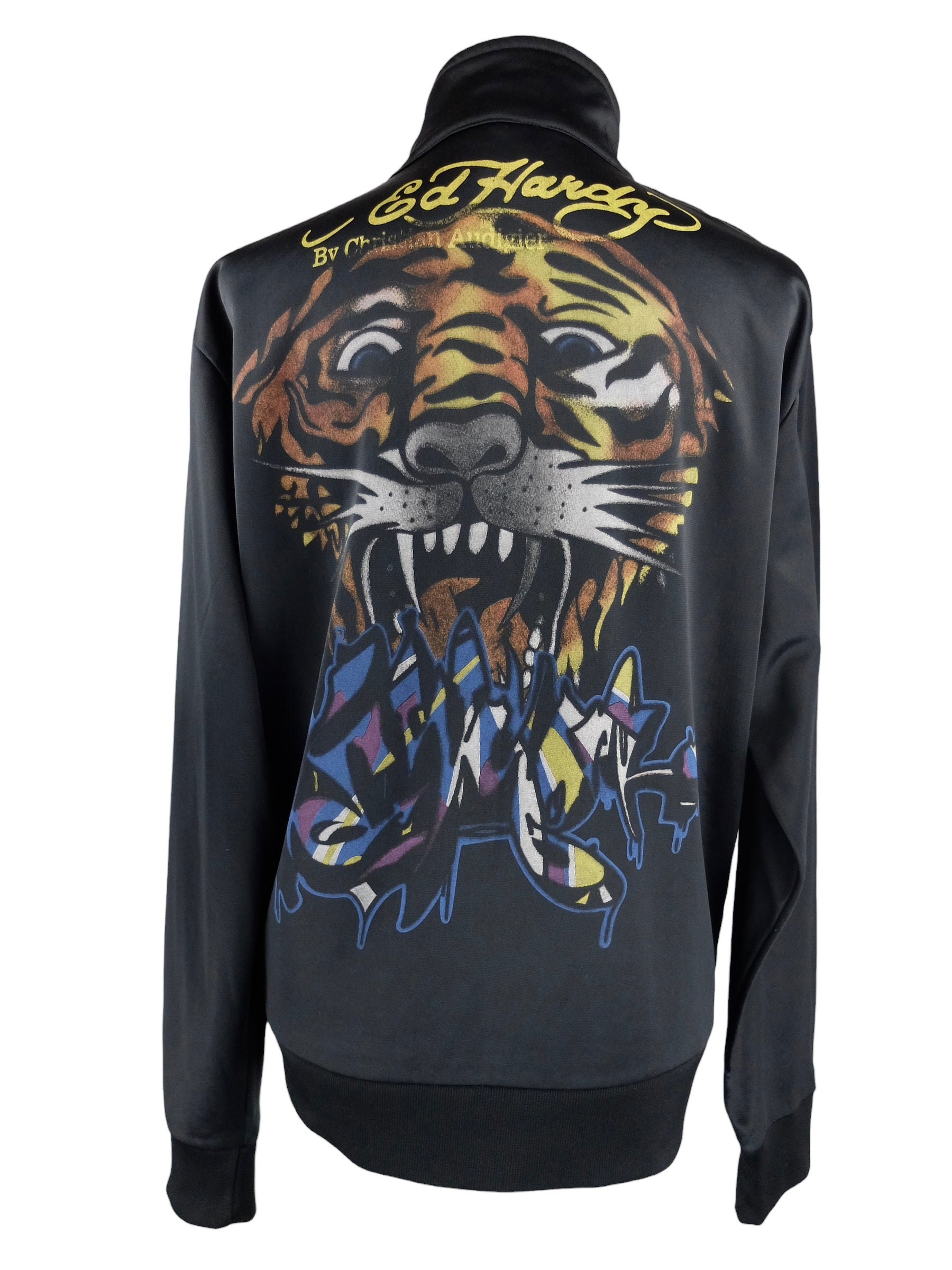 Vintage 2000s Y2K Ed Hardy Streetwear Hip Hop Style Tiger Graphic