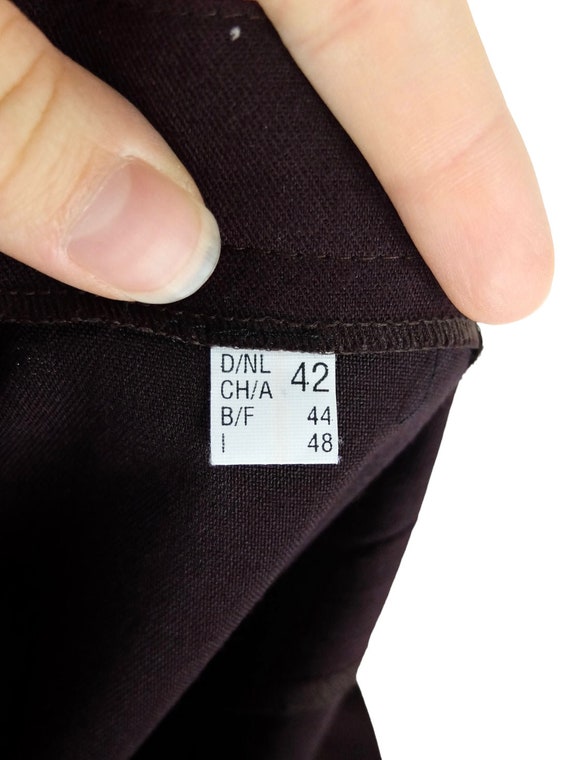 Vintage 90s Men’s Bohemian Solid Basic Dark Deep … - image 4